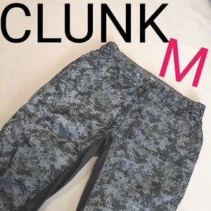 【超美品】CLUNK　クランク　防寒対策　ロング中綿パンツ　パンツ　 スラックス　中綿　ゴルフ　 総柄　メンズM　人気カラー