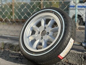 送込 14x6J PCD100 4穴 新品 14インチ タイヤホイール 2本 155/65R14 アルト ロードスター プロボックス コペン ラパン ホワイトリボン