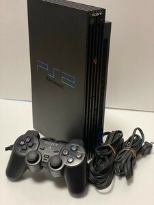 レトロゲーム 美品/ 動作品 ソニー PS2 プレステ2 本体 SCPH-30000 コントローラ AV/ 電力ケーブル セット(189)