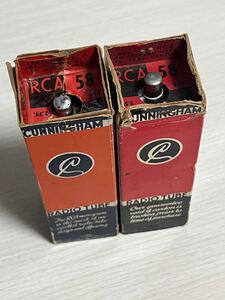 58 2本 RCA 試験済み 真空管 未使用品 良好