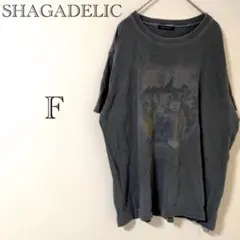 シャガデリック プリントデザインTシャツ【F】綿100% オーバーサイズ ロック