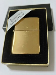 未使用品　Armor　Case　Zippo　Brass　Case　#169　ハイポリッシュ仕上げ　金色インサイドユニット　初版　2002年製造　希少品