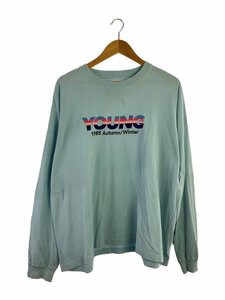 DAIRIKU◆YOUNG Embroidery Tee/長袖Tシャツ/one/コットン/BLU/21AW C-7