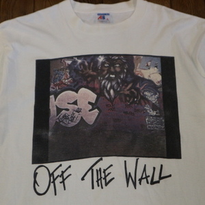 90s USA製 OFF THE WALL Graffiti Tシャツ XL ホワイト グラフィティ イラスト アート ストリート スケート ヴィンテージ