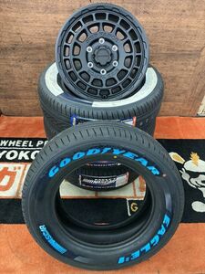 ◆夏用Set◆ ウェッズwedsマッドヴァンスX Type F 200系ハイエース バン ワゴン レジアス ホワイトレター グッドイヤーNASCAR (ナスカー)