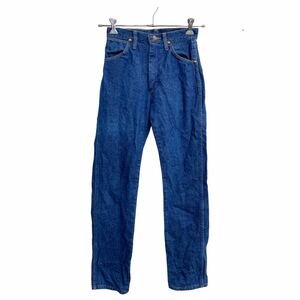 Wrangler カウボーイ ロングパンツ W26 ラングラー レディース 14MWZ インディゴ コットン USA製 古着卸 アメリカ仕入 2409-332