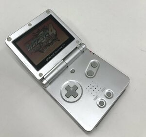 ▲二宮店▲【中古品】S5-35 任天堂 ニンテンドー GAMEBOY ADVANCE SP ゲームボーイアドバンスSP 動作確認済 ロックマンエグゼ４ ソフト付き