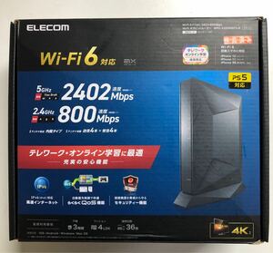 Wi-Fi 6(11ax) 2402+800Mbps Wi-Fi ギガビットルーター WRC-X3200GST3-B /中古/動作済み