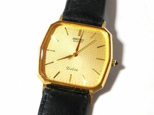 【Na4☆】SEIKO/セイコー◇DOLCE/ドルチェ/7731-5120/AAP874◇1983年製♂10角/薄型/3針クオーツ/SGP30