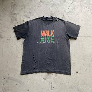 80s ヴィンテージ　vintage walk Nike ナイキ tシャツ usa製　/ ランニング　浮世絵　筆記　ゴツ