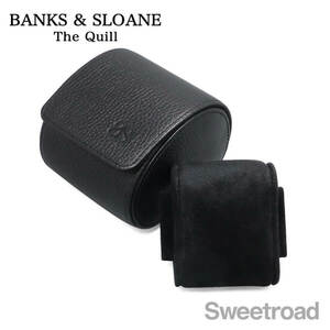 【新品／BANKS & SLOANE／バンクス&スローン】クイル／腕時計用1本入りウォッチケース／トラベルロール／ブラック／腕時計収納