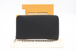 ☆安心の３大保証☆ ABランク ≪LOUIS VUITTON ルイ ヴィトン/ラウンドファスナー長財布≫ M30513 タイガ ジッピー オーガナイザー 黒 美品