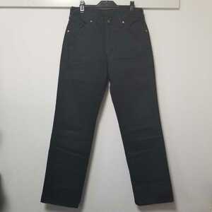 Wrangler ラングラー13MWZ ストレート パンツ コットン 31インチ 黒 日本製 NIP 04A2105mel