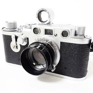 ライカ IIIf Leitz Elmar f=5cm 1:3.5 フィルムカメラ Leica 使用感有 動作未確認 ジャンク品 60サイズ発送 KK-2992022-285-mrrz