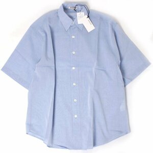 24ss【新品・定価30,800円】AURALEE HARD TWIST FINX ORGANDY HALF SLEEVED SHIRT size4 SAX BLUE CHAMBRAY A24SS02VO オーラリー シャツ