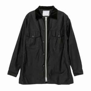 サイズ1 sacai WTAPS Mill LS 02 Shirt Black サカイ ダブルタップス ミル シャツ ブラック コラボ hello carhartt nike north face