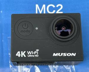 MUSON MC2アクションカメラ　Wi-Fi・防水・4K画質　購入後保管品　現状渡しです。