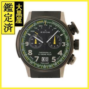 EDOX　エドックス　クロノラリー　エクストリームパイロット　リミテッドエディション　38001-TINGN-V3　男性用クオーツ時計【473】