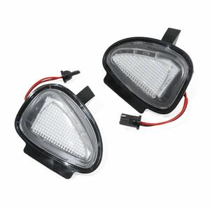 ю 定形外】 フォルクスワーゲン ゴルフ GOLF6 高輝度 LED アンダーサイドミラー ランプ 2個 キャンセラー 計36SMD 白 6R0945291 6R0945292