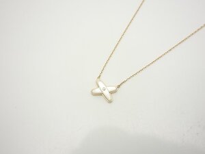 CHAUMET ショーメ コレクション ジュ ドゥ リアン ペンダント 750PG マザーオブパール ネックレス レディース　中古 送料無料【質屋出品】