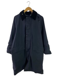 Barbour◆Barbour/コート/38/ナイロン/ブラック/無地/2102376/BURGHLEY SP//