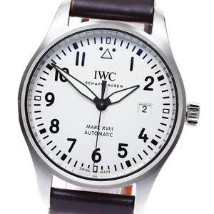 IWC SCHAFFHAUSEN IW327017 パイロットウォッチ マークXVIII デイト 自動巻き メンズ 保証書付き_826625