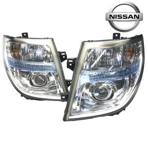 美品 日産 エルグランド ME51 NE51 E51 中期 後期 HID AFS付 キノセン ヘッドライト 左右セット KOITO 100-24852 即決/即納