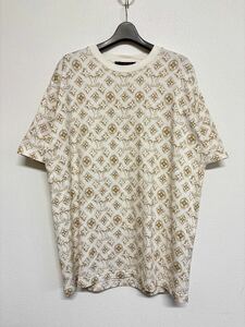 【入手困難】LOUISVUITTON ルイヴィトン monogram モノグラム 半袖 Tシャツ 白 ホワイト総柄 XXLサイズ 美品 レア 希少