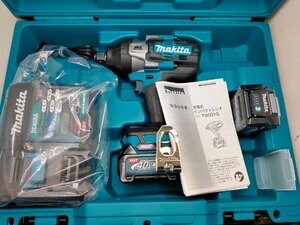 ☆マキタ(Makita) 40Vmax充電式インパクトレンチ 2.5Ah バッテリ2本・充電器・ケース付 TW001GRDX 未使用保管品です