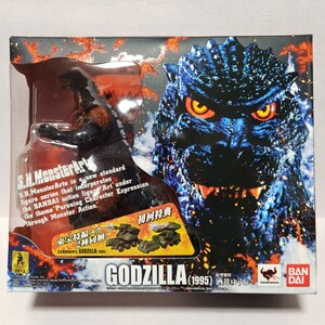 中古開封品★S.H.モンスターアーツ ゴジラ(1995)★バンダイ ゴジラ VS デストロイア★初回特典付★S.H.MonsterArts GODZILLA