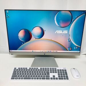 中古動作品 超美品 使用約1500時間 ASUS M3700WY Windows11 一体型パソコン AMD Ryzen7 5825U 2.00GHz 16GBメモリー SSD512GB HDD1TB