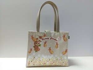 Bunny garden T&T 二面性 バッグ 留め具付 底板付 ラビット ウサギ