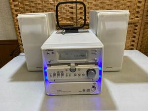 50267-1【自宅保管品】VICTOR CDダブルMDカセットオールインワンコンポ UX-W50