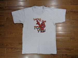 ③ 程度良好 ’80s SCREEN STARS アイロンラバー グリッタープリント Tシャツ M スクリーンスターズ ヴィンテージ ラメ