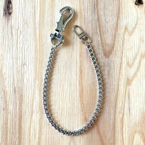 新品同様 BEAMS Silver Wallet Chain ビームス シルバー ウォレットチェーン Short type JAPAN MADE 日本製 ショートタイプ アクセサリー