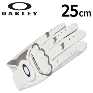 OAKLEY FOS901695 OAKLEY ICON GOLF GLOVE【オークリー】【ゴルフグローブ】【左手用】【100/White】【25cｍ】【Glove】