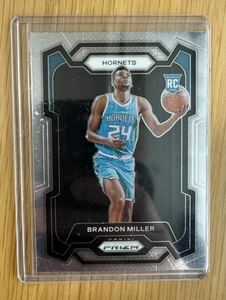 1円スタート 2023-24 Panini Prizm Brandon Miller RC ルーキーカード NBA ブランドン・ミラー ドラフト2位 Basketball