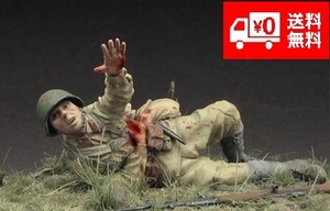 【新品】 1/35 WW2 ソ連 ソビエト 助けを求める負傷兵 兵士 ソルジャー 未塗装 レジン製 組み立て キット フィギュア ガレージキット H083