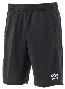 【KCM】Z-umbro-264-S★展示品★【UMBRO/アンブロ】メンズ　WRワンポイントドライショーツ　サッカー　UMUPJD87　ブラック　サイズ S