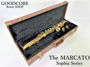 【ジャンク品】 THE MARCATO SOPHIA SERIES マルカート ソプラノサックス ハードケース付属●R101415