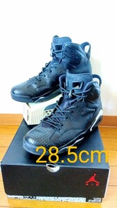 送料無料★美品★NIKE★AIR JORDAN 6 RETRO★BLACK CAT★384664-020★28.5cm★ナイキ エアジョーダン レトロ★ブラックキャット★箱付き 