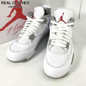 NIKE/ナイキ AIR JORDAN 4 RETRO TECH WHITE/エア ジョーダン4 レトロ テックホワイト CT8527-100/28.5 /080