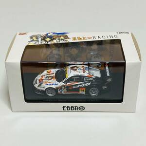 【美品】EBBRO エブロ 1/43 HARUHI RACING HANKOOK PORSCHE SUPER GT 2011 Rd.5 Suzuka ハルヒレーシング ポルシェ ミニカー モデルカー