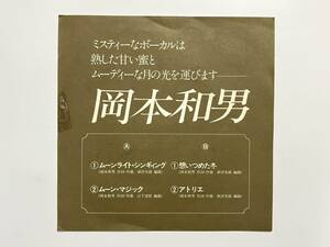 稀少非売品！岡本和男『ムーンライト・シンギィング』(山下達郎,坂本龍一,佐藤博,羽田健太郎,細野晴臣,後藤次利,鈴木茂,ペッカー,和モノ)