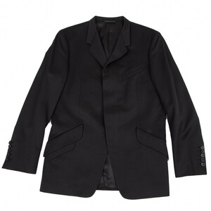 ポールスミス コレクション Paul Smith COLLECTION ウールステッチ比翼ジャケット 黒XL