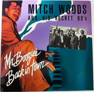 廃盤 LP レコード ★ 貴重盤!!! ★ MITCH WOODS AND HIS ROCKET 88s ★ ピアノ & サックス入り!!! 80