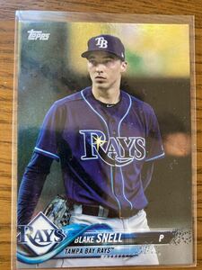 2018 Topps Baseball Rainbow Foil #489 Blake Snell Tampa Bay Rays foil