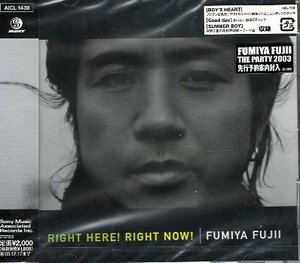 ■ 藤井フミヤ ( 元チェッカーズ ) 共同プロデュース=屋敷豪太 [ RIGHT HERE ! RIGHT NOW ! ] 新品 未開封 CD 即決 送料サービス ♪