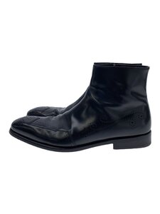 PRADA◆ブーツ/UK7.5/BLK/レザー