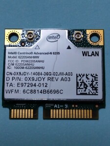 Intel 62205ANHMW WLAN　カード